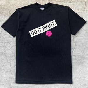 1990s Vintage Do It Right Single Stitch Men's Black T-shirt